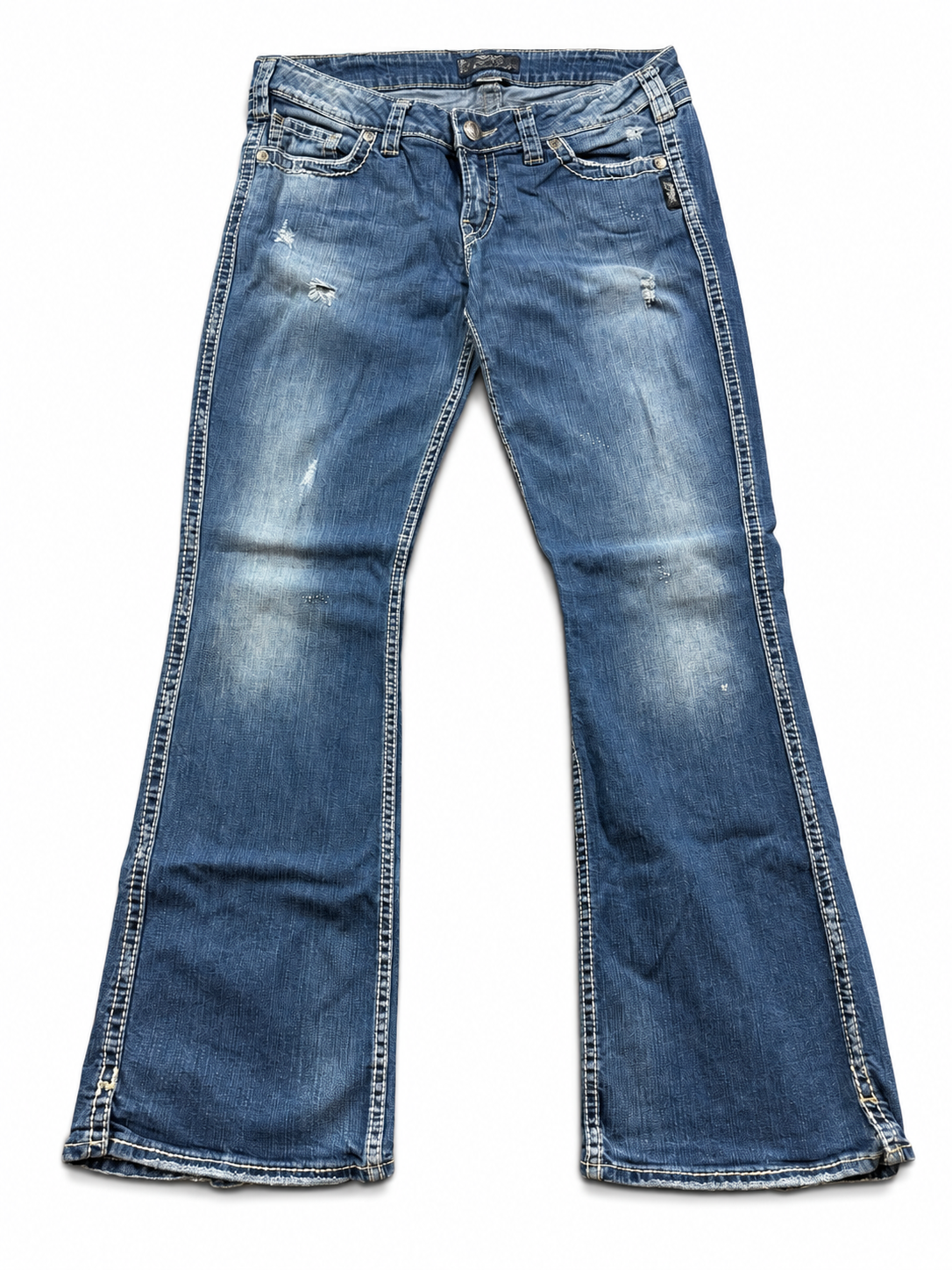 Y2K Bootcut Frauen Jeans | M- L