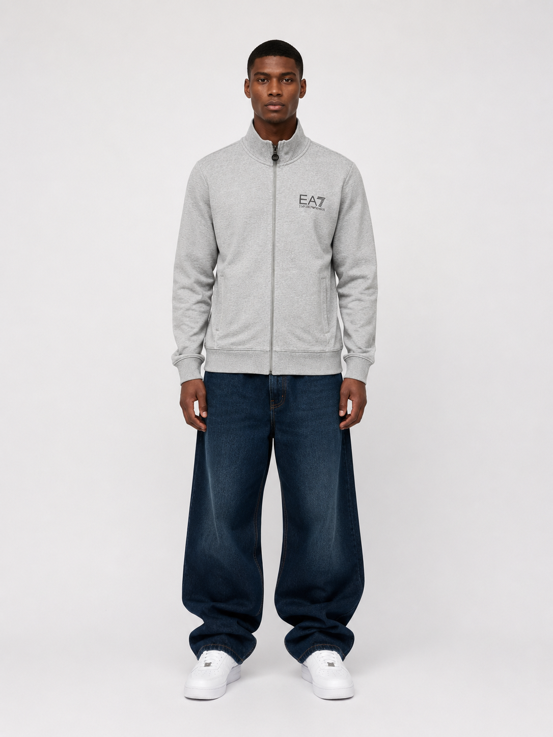 EA7 Zipper Grau | M