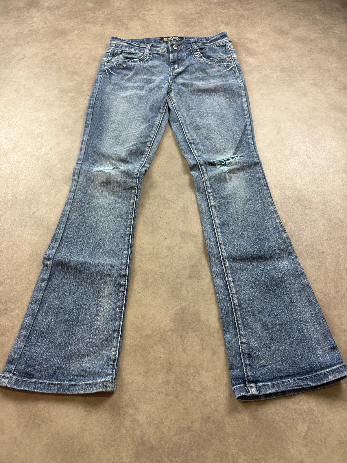 Y2K Bootcut Frauen Jeans | S