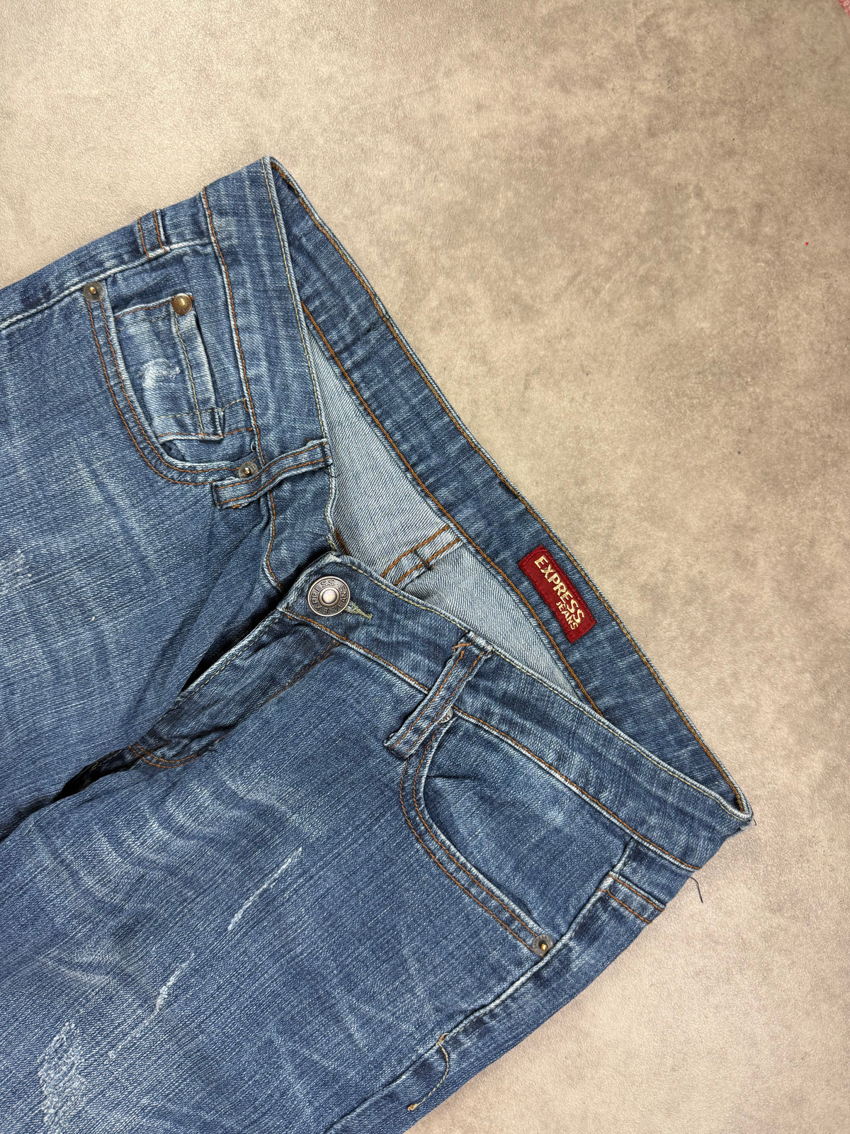 Y2K Bootcut Frauen Jeans | M