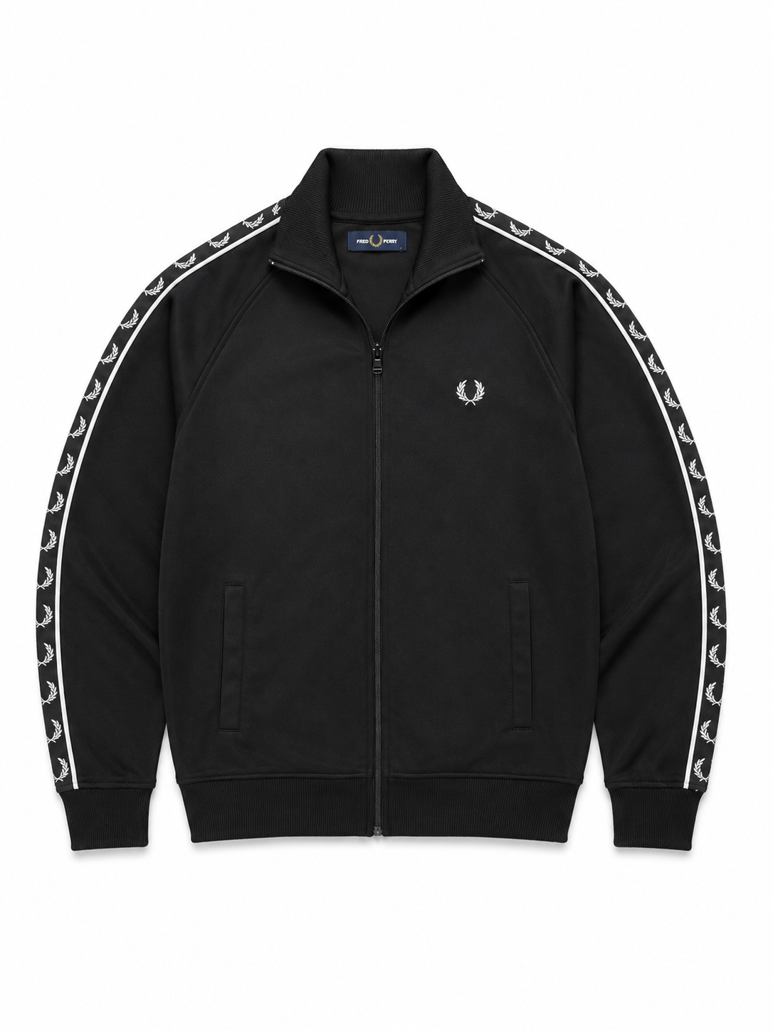 Fred Perry Trackjacket Schwarz | S