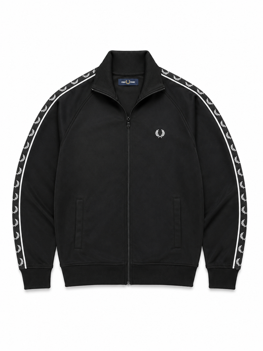 Fred Perry Trackjacket Schwarz | S
