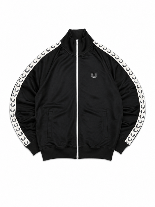 Fred Perry Trackjacket Schwarz | S