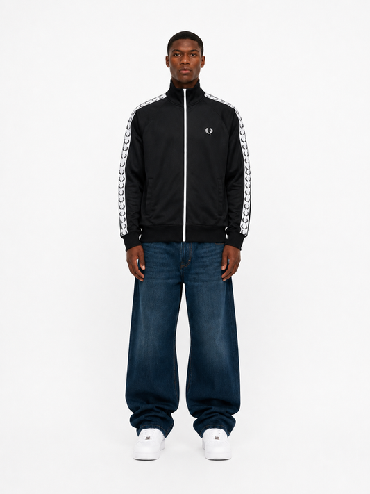 Fred Perry Trackjacket Schwarz | S